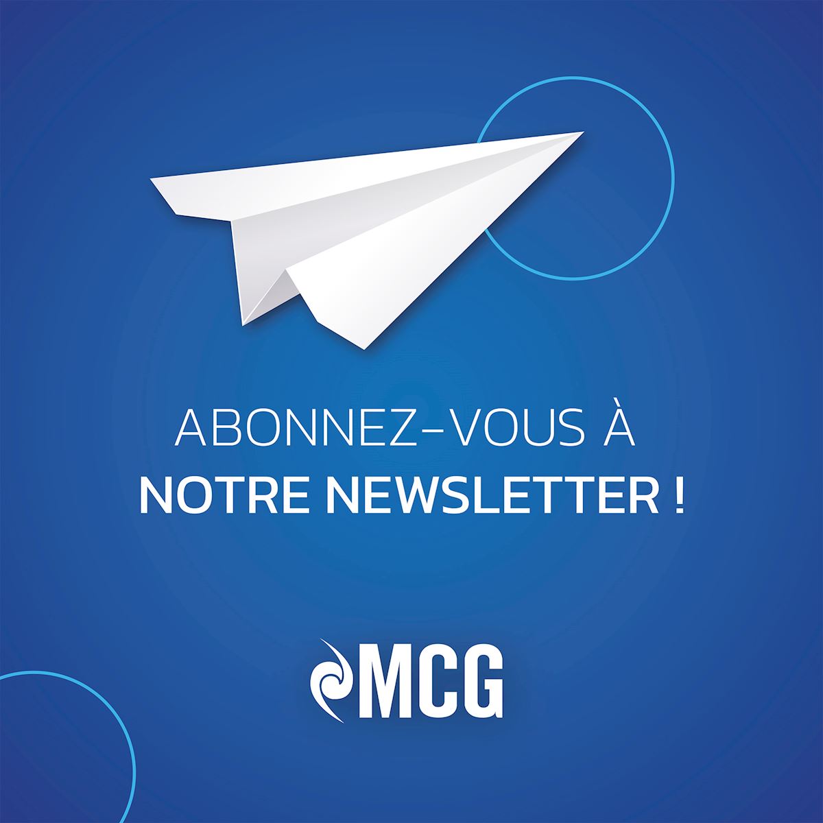 Recevoir notre newsletter